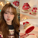 圣诞节发饰可爱红帽子发夹女2025新款 秋冬夹子头饰圣诞帽发卡配饰