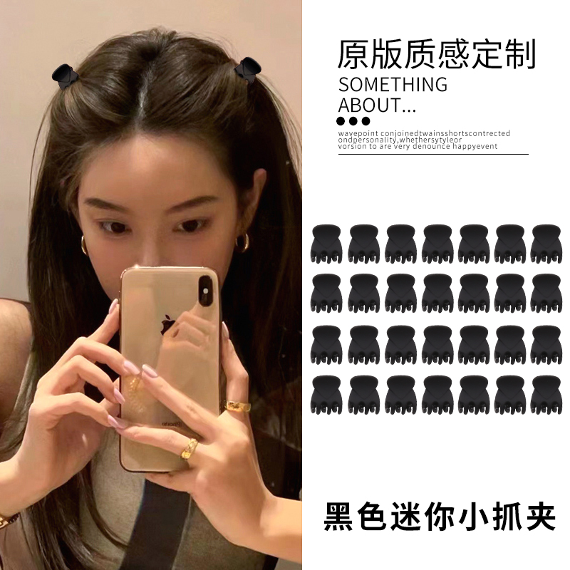 黑色迷你小号抓夹侧边发卡