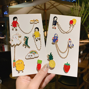 卡通别针小饰品固定衣服女配饰 可爱日系少女胸针ins潮防走光个性