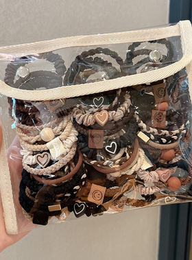 皮筋女扎头高级感头绳2026新款高端发饰发圈马尾头饰发绳成人皮套