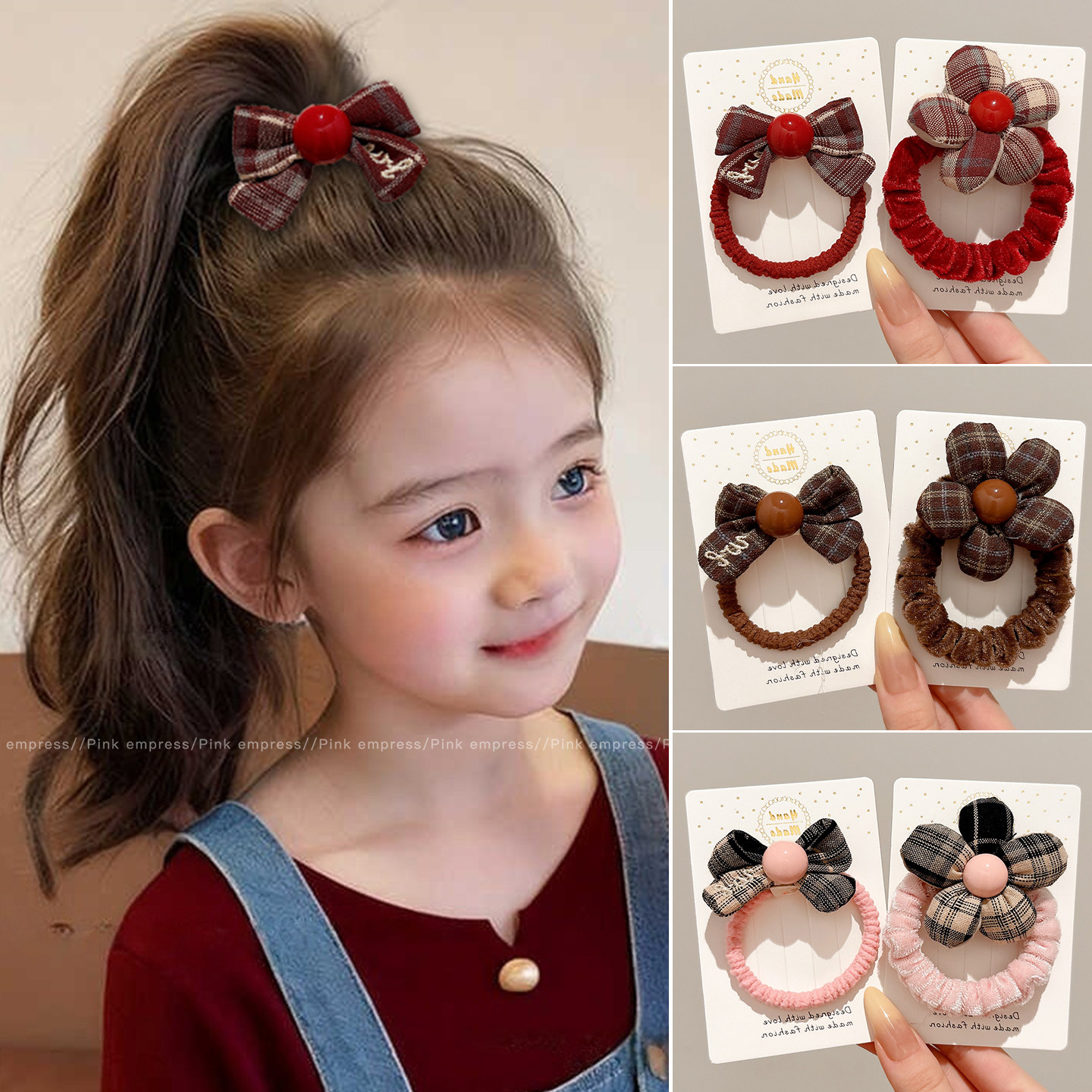 儿童可爱花朵蝴蝶结发绳皮筋女童高弹力耐用发圈扎发马尾头绳头饰,童装/婴儿装/亲子装,发饰,淘宝优惠券,粉丝福利购,淘宝优惠卷