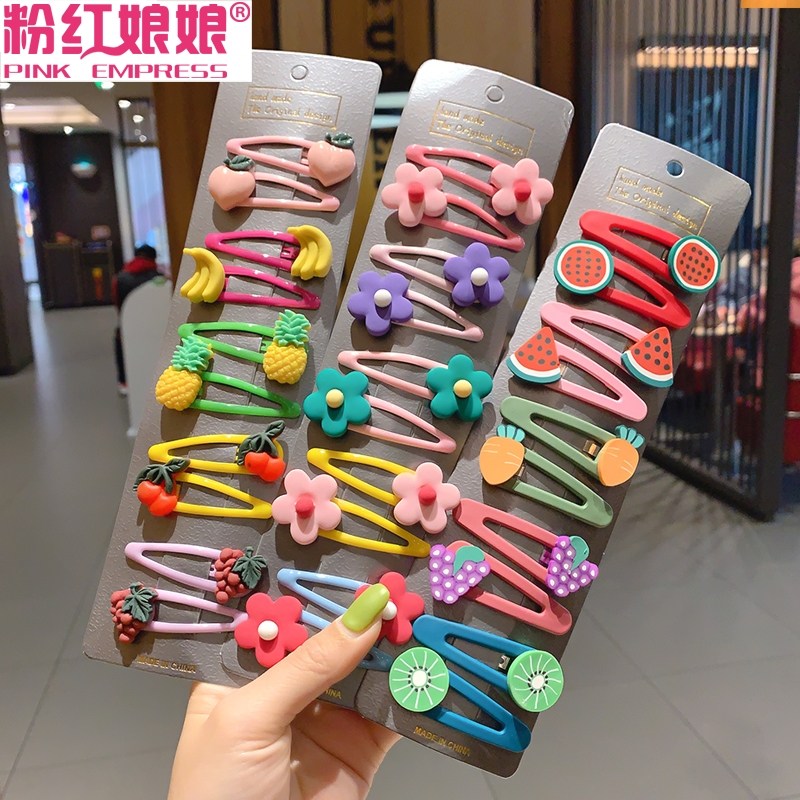 夏季水果发夹儿童ins刘海夹子宝宝发卡女童BB夹可爱公主头饰发饰_虎窝淘