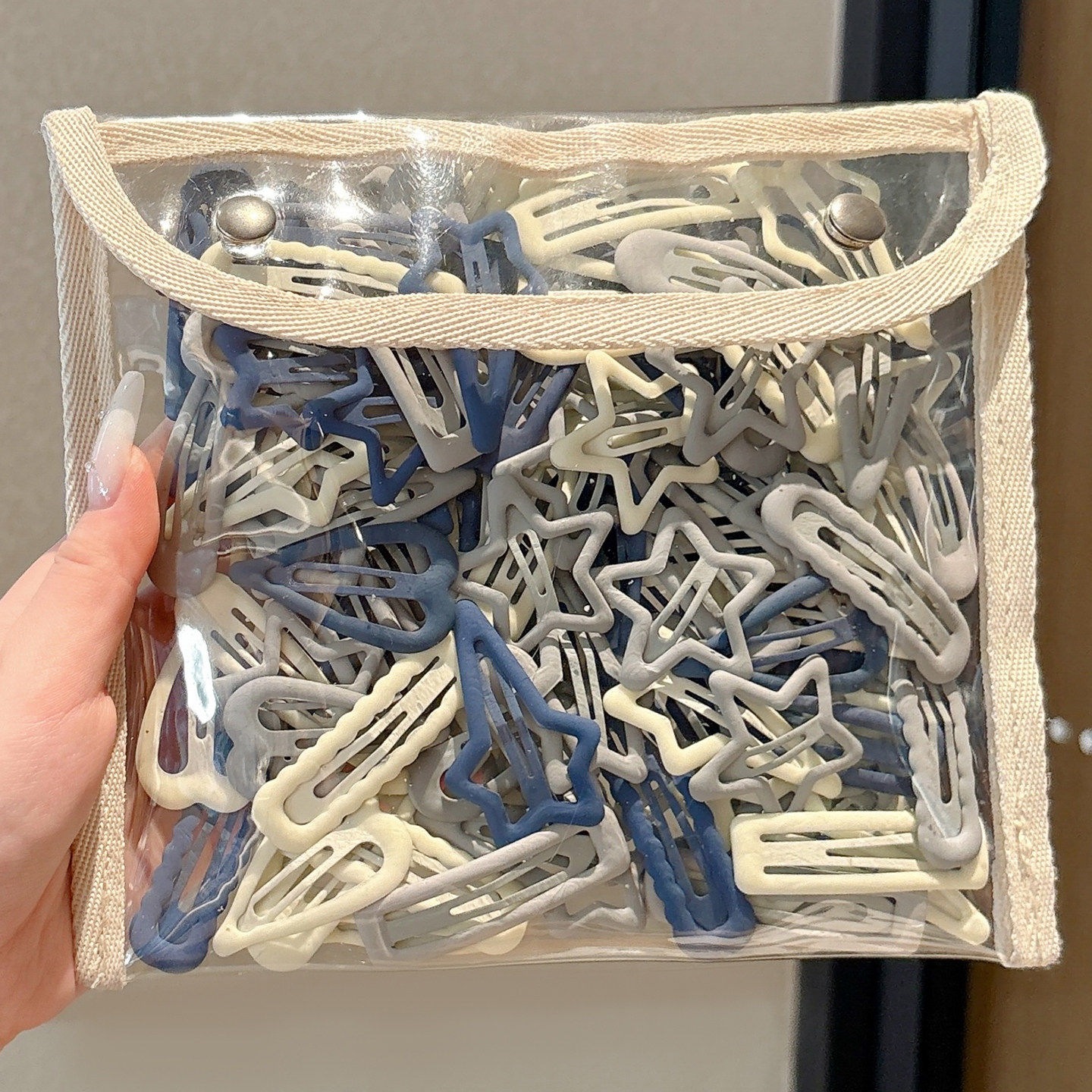 高级感蓝色星星发夹女可爱边夹头饰2026新款侧边碎发刘海夹子发卡,饰品/流行首饰/时尚饰品新,发饰,淘宝优惠券,粉丝福利购,淘宝优惠卷