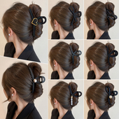 大号抓夹女高级感2026新款 发夹后脑勺发量大盘发鲨鱼夹子头饰发卡