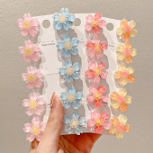 儿童发夹可爱樱花发饰2026年新款 侧边刘海夹子头饰小女孩碎发发卡