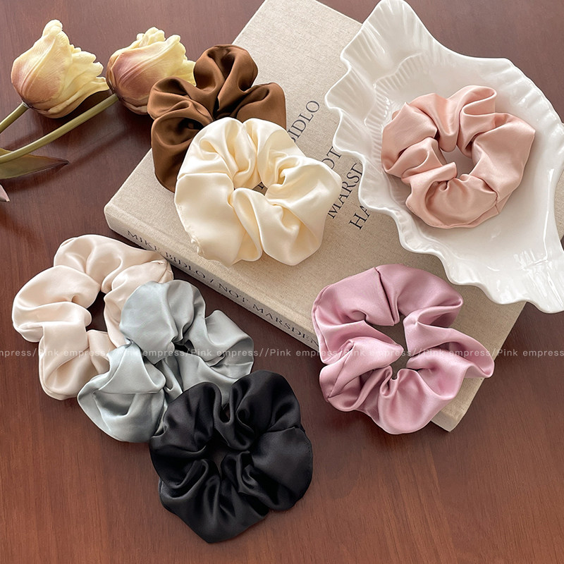 高级感法式缎面大肠发圈ins风发绳女2025新款气质扎发皮筋绑头绳,饰品/流行首饰/时尚饰品新,发饰,淘宝优惠券,粉丝福利购,淘宝优惠卷