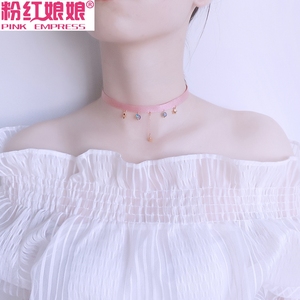 韩国手工星星流苏项圈