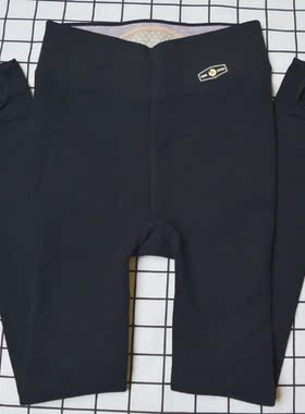 特价情娜诗508女秋冬400克高腰外穿加绒踩脚打底裤蓝色妖姬棉面裤