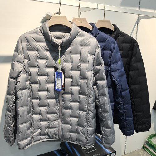洁米6W109男士轻薄羽绒服90白鹅绒立领压胶短款秋冬轻便保暖外套