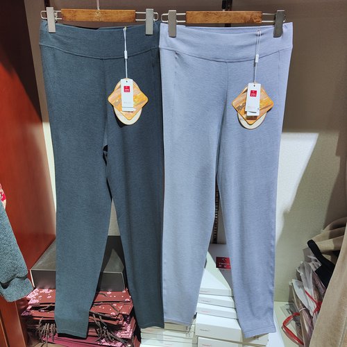 纤丝鸟9961秋冬女薄绒发热纤维羊毛保暖秋裤高腰弹力打底衬裤正品