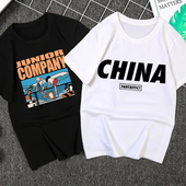 体恤情侣装 2020新款 冰丝百搭 t恤男士 ins宽松潮流潮牌半袖 夏季 短袖