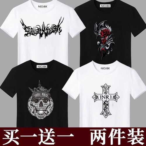 青少年ins韩版潮流宽松短袖t恤