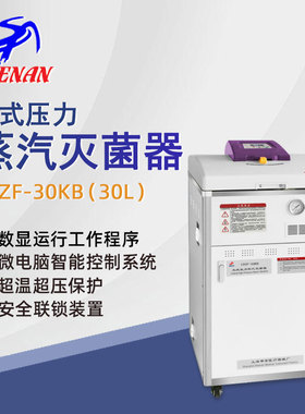 申安立式高压蒸汽灭菌器LDZF-30KB实验室高温高压灭菌锅消毒锅