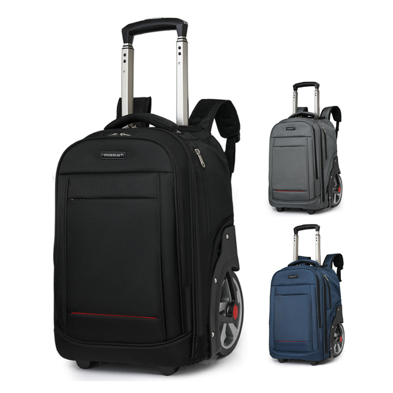 大轮爬楼梯拉杆双肩背包书包男女商务出差行李包旅行登机箱包20寸