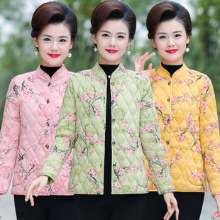 中老年女装秋冬立领驼绒棉袄加厚内穿妈妈奶奶夹棉短款小棉衣外套