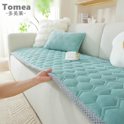 沙发垫轻奢高级感简约垫子毛绒防滑直排三人位2024年秋冬单人定制