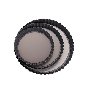 风和日丽活底派模具家用烘焙模具6/8/9寸 活底圆形披萨盘菊花派盘