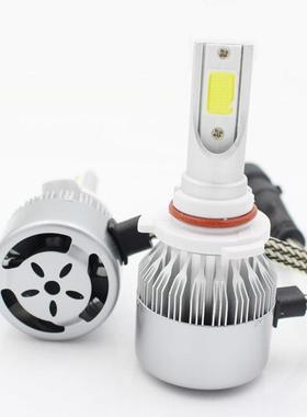 强光汽车led大灯改装超亮车灯H1H7H11H4远近一体9005灯泡12V