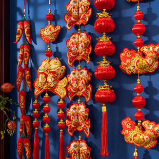 2026马年春节过年中国结辣椒福袋灯笼串门上挂件客厅乔迁之喜装饰