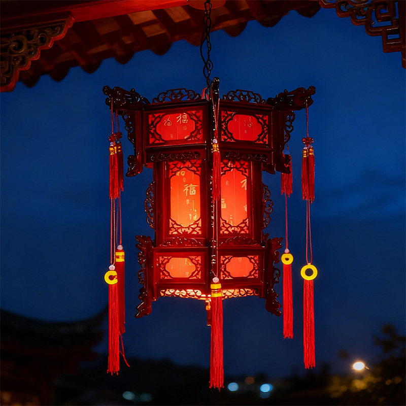 中式实木仿古宫灯寺庙宫廷长廊亭子宫灯古风大厅古建筑中国风灯笼