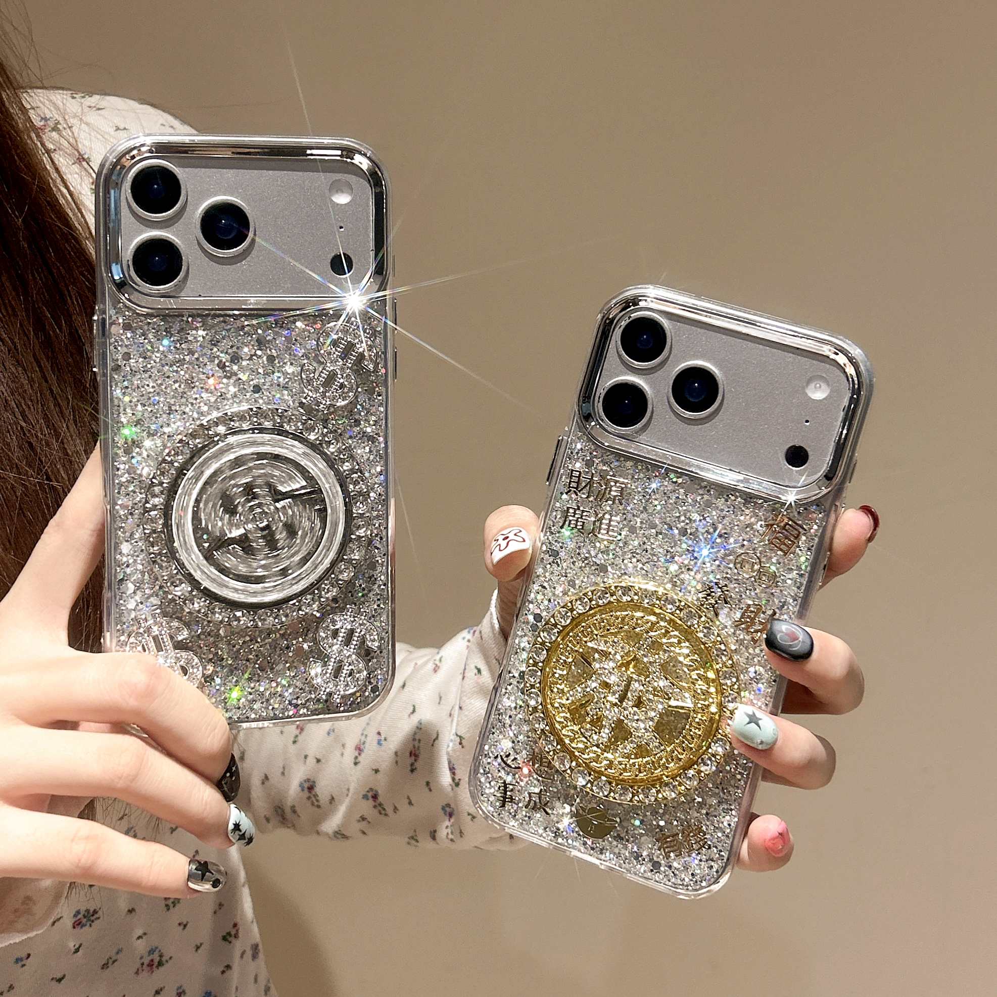 新款中国风适用小米17promax手机壳17pro硅胶闪粉17发字旋转支架15pro软滴胶15女款小众14pro防摔14创意全包