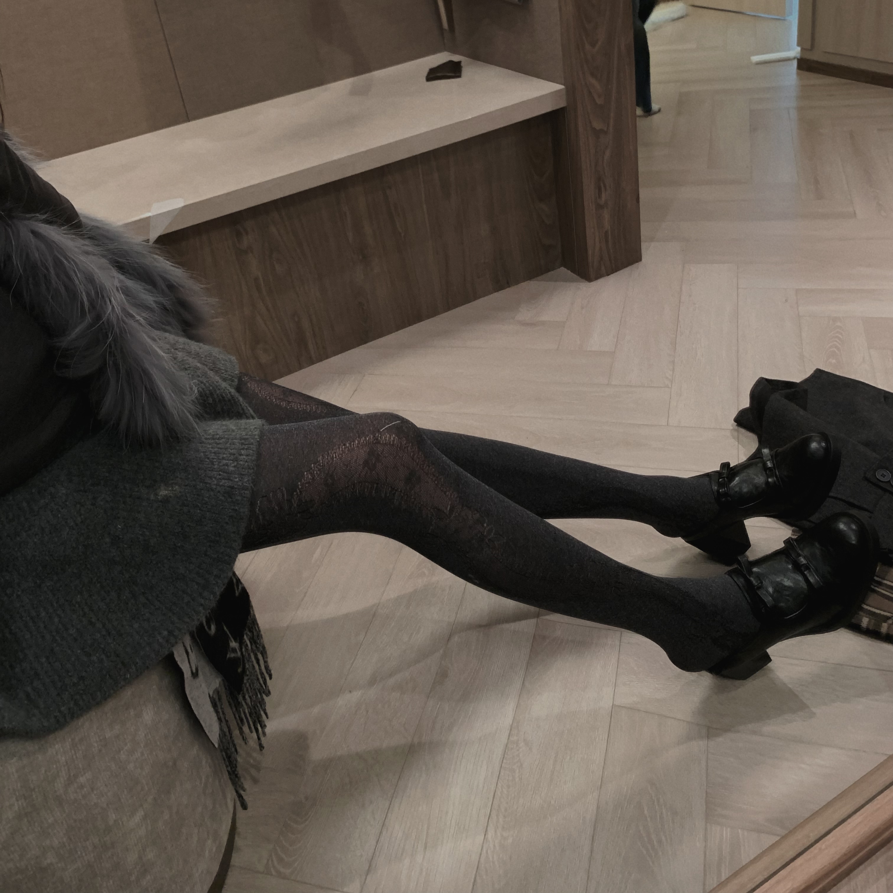 IN MIMIFACE【12.22/20:00上新】透视拼接连裤袜