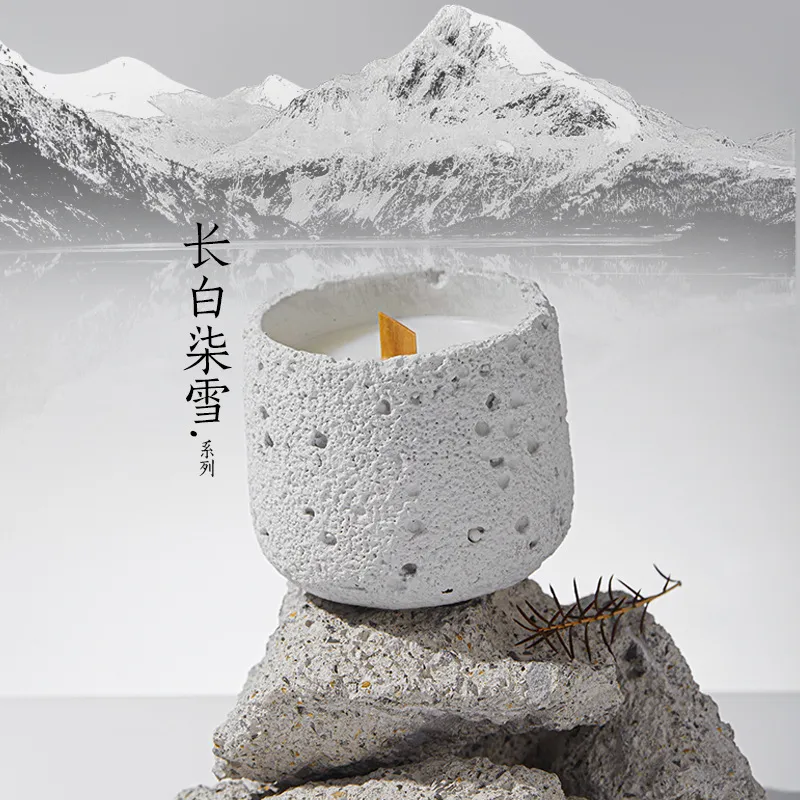 AROMA ME冷山桂花植物精油香薰蜡烛室内持久卧室小众香氛新年礼物