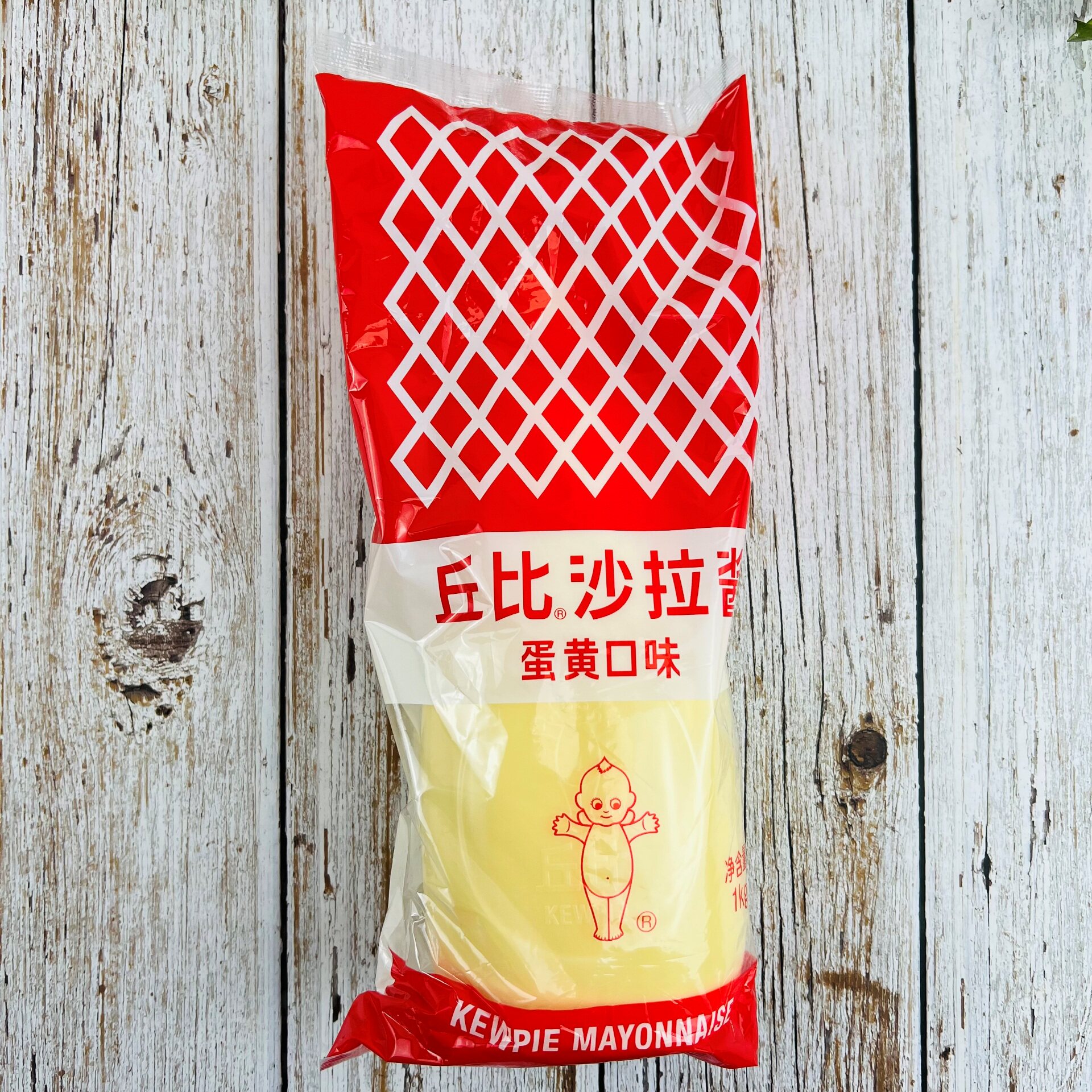 丘比沙拉酱蛋黄口味1000g千岛酱烘焙果酱商用寿司配料水果蔬菜酱