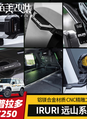 IRURI车门拉手适用24-25款普拉多改装霸道LC250旗杆gx550灯架行李