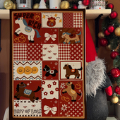 2026新款 可爱小狗猫咪挂布愿望清单墙面装 饰迷你小背景布卡通布