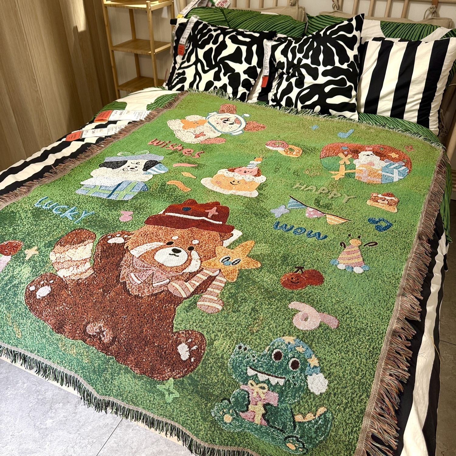 蛋糕小熊线毯可爱韩风ins博主款