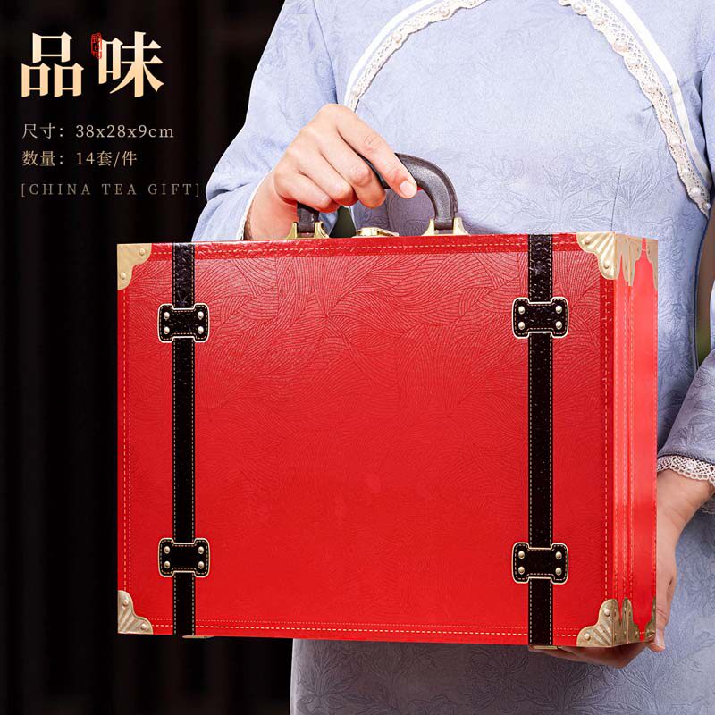 手提式高档小罐装碎银子茶叶包装盒空礼盒红茶叶罐礼盒装空盒定制