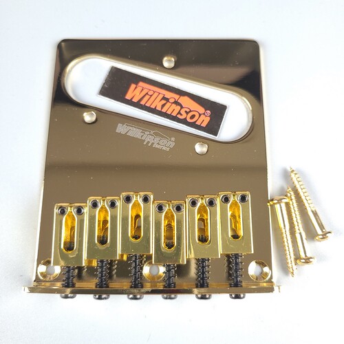 正品 Wilkinson WOT03 穿弦式 Tele 款 TL电吉他琴桥拉弦板 金色
