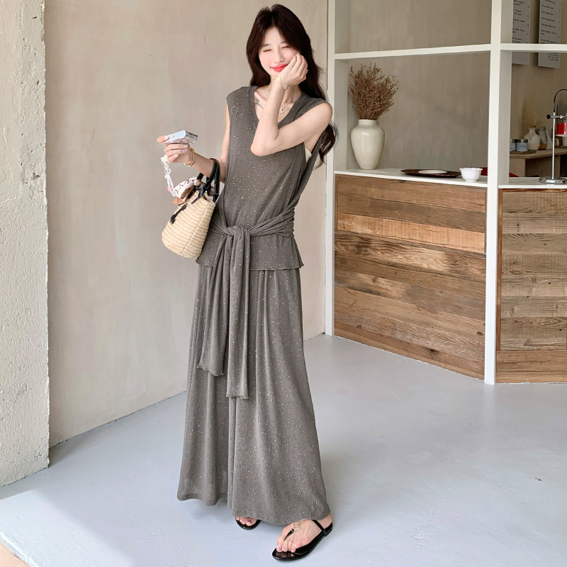 新品！出货中满天星针织两件套C265P155K238,女装连衣裙,两个王小姐