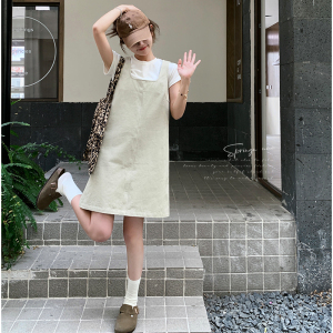 25春夏 新品！现货 牛皮纸工艺无袖连衣裙 C215P105K158图片