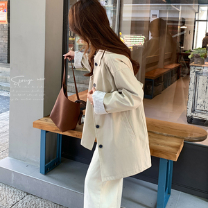 新款现货 经典款中长款风衣 Q186P165K268图片