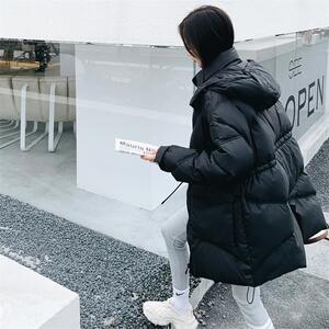 秋冬新款！一周出！高品90绒 连帽抽绳中长款羽绒服 D213P290K398图片