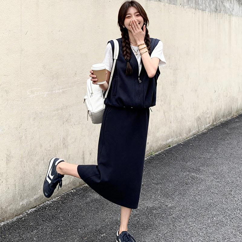 新款！出货中针织随性三件套C281P145K238,女装套装/套裙,两个王小姐