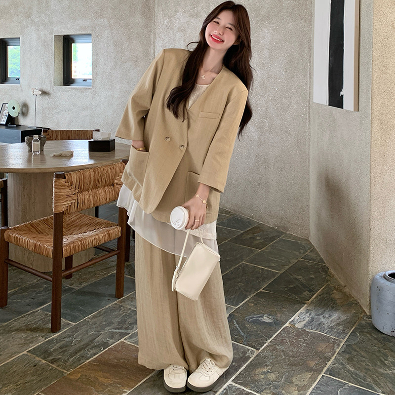 新品！现货老钱风西装三件套C288P235K378，女装西装，两个王小姐