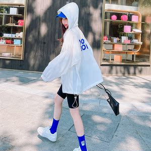 新夏款！！两色入印花连帽防晒服 X198P80K128图片