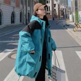 主推！！双十爆冲！！工装派克风连帽衣D208P180K289，女装棉衣/棉服，两个王小姐