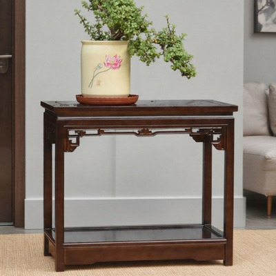 新中式实木花架子摆件置物架