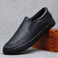 New men's shoes for Spring and autumn 2026: Soft-soled leather shoes, men's one-foot business casual shoes, men's work shoes, large sizes thumbnail 6