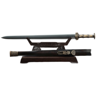 水龙唐剑 手工花纹钢古风武术宝剑镇宅道具唐横刀摆件礼品未开刃