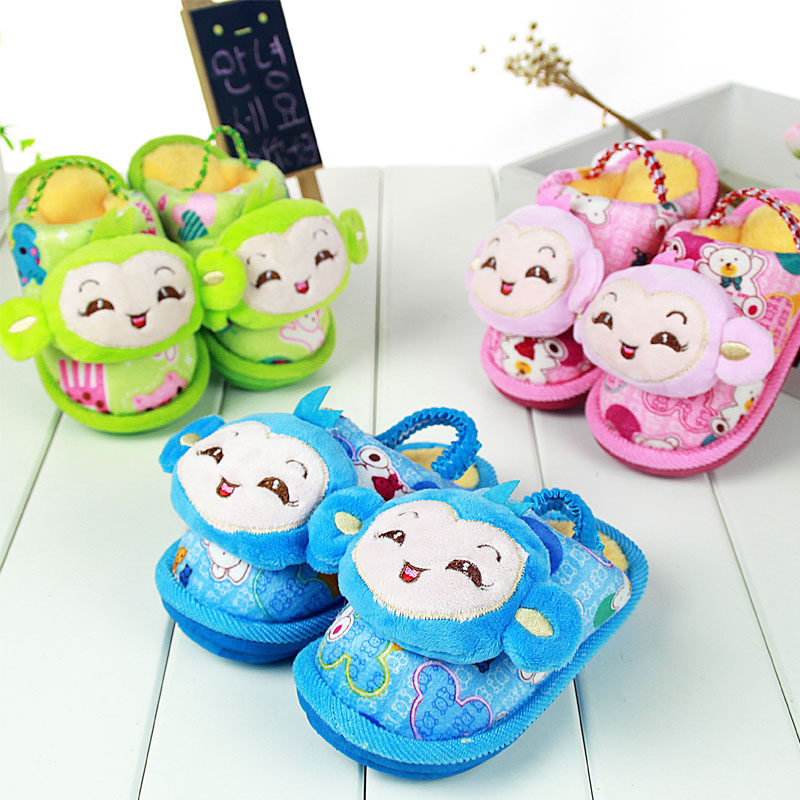 Pantoufles enfants en suède - semelle EVA - Ref 1003824 Image 4