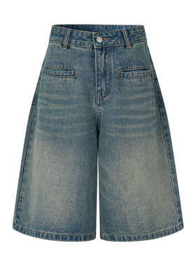 MHV ARCHIVE 25SS 夏季新款微做旧阔腿牛仔七分裤