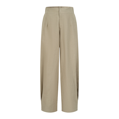 MHV ARCHIVE 女士中腰绗缝打褶收脚萝卜休闲裤