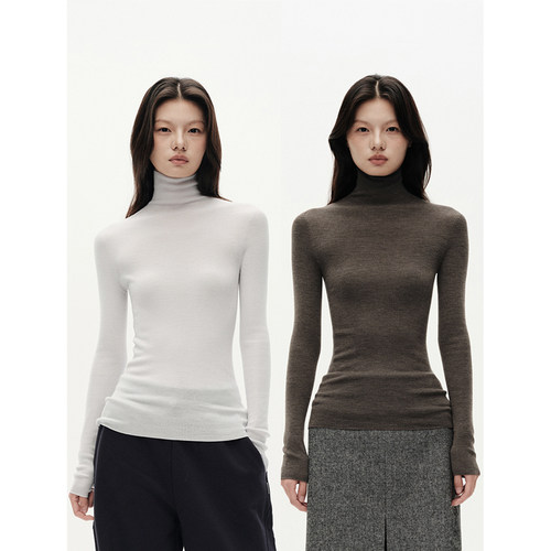 MHV ARCHIVE 德国扬子160S 澳洲美丽奴羊毛岛精 18针堆堆领打底