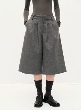 MHV ARCHIVE 羊毛混纺 女士秋冬七分裤