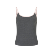 MHV ARCHIVE 撞色拼接坑条女士弹力针织吊带背心